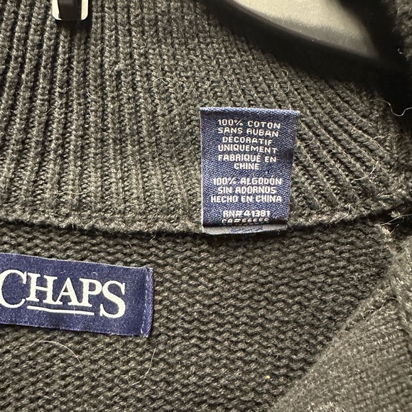 Black chaps pullover sweater - Picture 4 of 4
